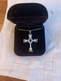 Vintage Silver Cross Necklace