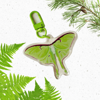 Image 1 of Luna moth keychain