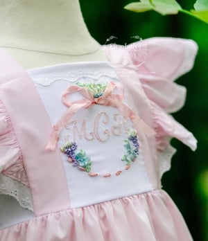Image of Custom Silk Monogrammed Pinafore Collection