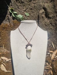 Image 2 of Clear Quartz Mossy Mushroom 