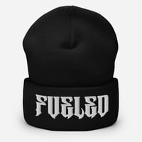 Image 1 of Fuckin' Fueled White Embroidered Beanies 