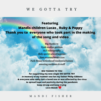 Image 2 of WE GOTTA TRY - MANDI FISHER ( OFFICIAL SIGNED SINGLE ) PRE ORDER