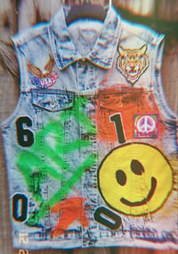 Image 4 of Hand Crafted Remix Denim Vest 