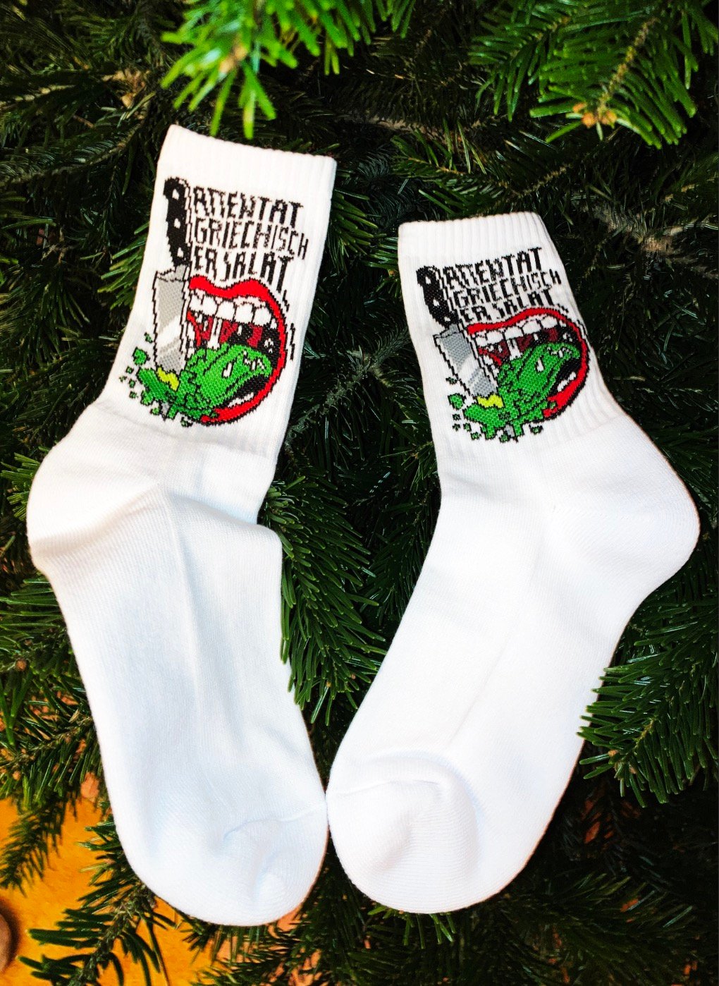 Image of Attentat Griechischer Salat Support Socken