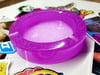 CIRCLE PURPLE GLOW IN THE DARK ASHTRAY