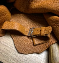 Image 1 of Caramel Peccary unlined “Guanto” watch strap 