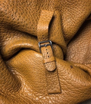 Image of Caramel Peccary unlined “Guanto” watch strap 