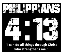 Philippians 4:13 Tank  Womens - Black
