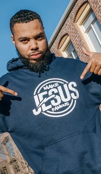 Make Jesus Famous Hoodies (Navy)