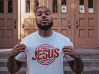 Make Jesus Famous T-shirt (White Tee/Red Print)