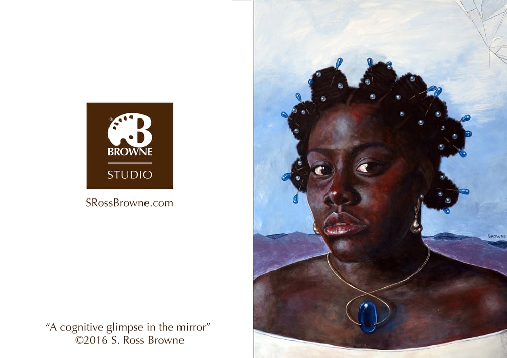 Image of "A Cognitive Glimpse in the Mirror" Greeting Card
