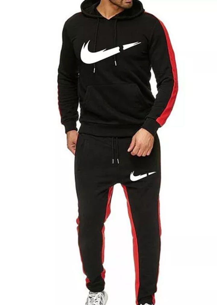 red nike set mens