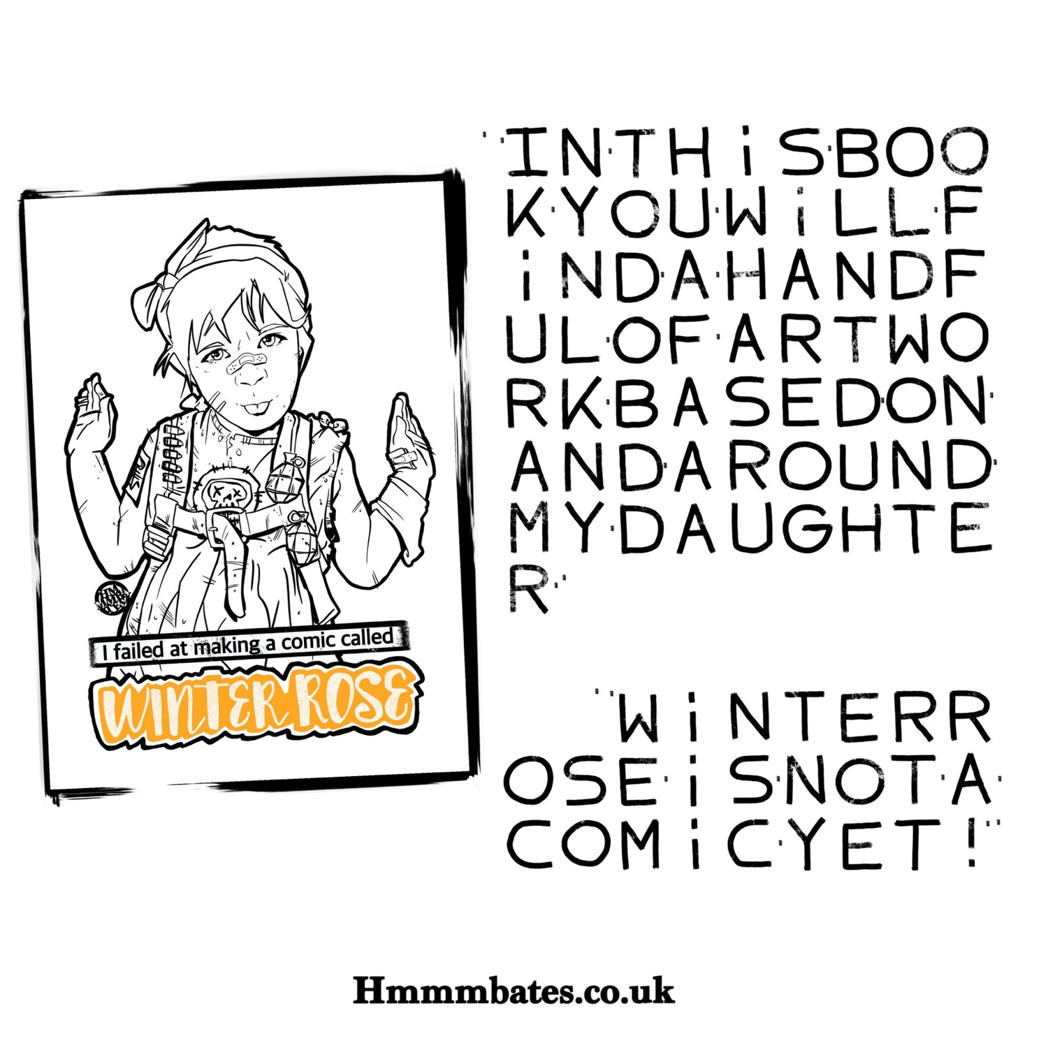 Image of I failed at making a comic called winterrose bookazine