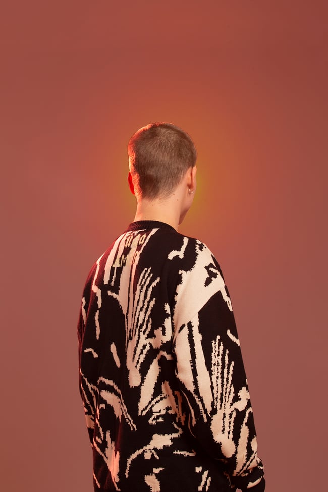 Fuga Amor reversible sweater I 