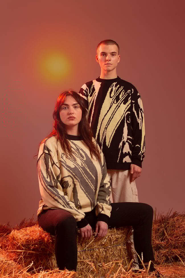 Fuga Amor reversible sweater I 