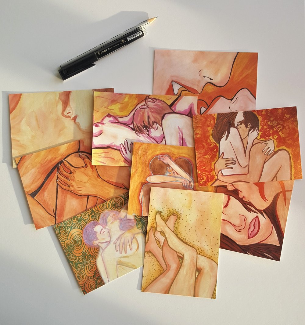 Intimacy postcards