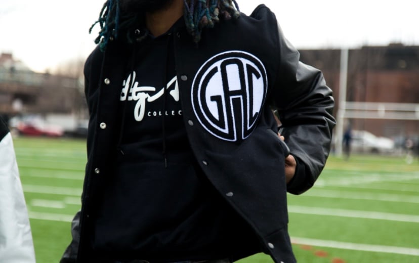 Image of Guilty Angelz “letterman jacket”
