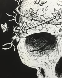 Image 4 of Skull with thorns print