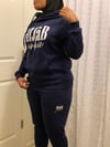 Navy HIJāB JūNKIE Naseehah Hoodie and Jogger Set