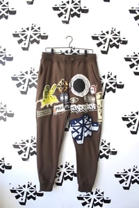 Image of all the important parts sweatpants in brown 