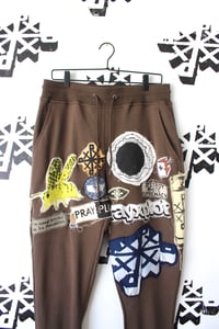 Image of all the important parts sweatpants in brown 