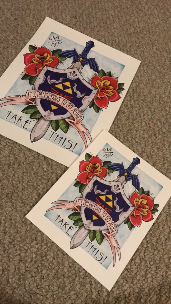 ZELDA INSPIRED PRINT SERIES - 8x10" & 11x14"