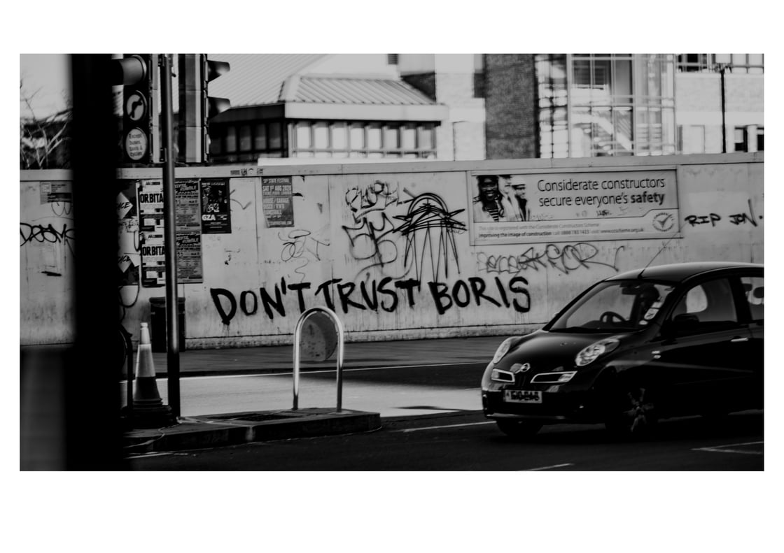 Image of Foodbanks Fundraiser Charity Print (Don’t Trust Boris)