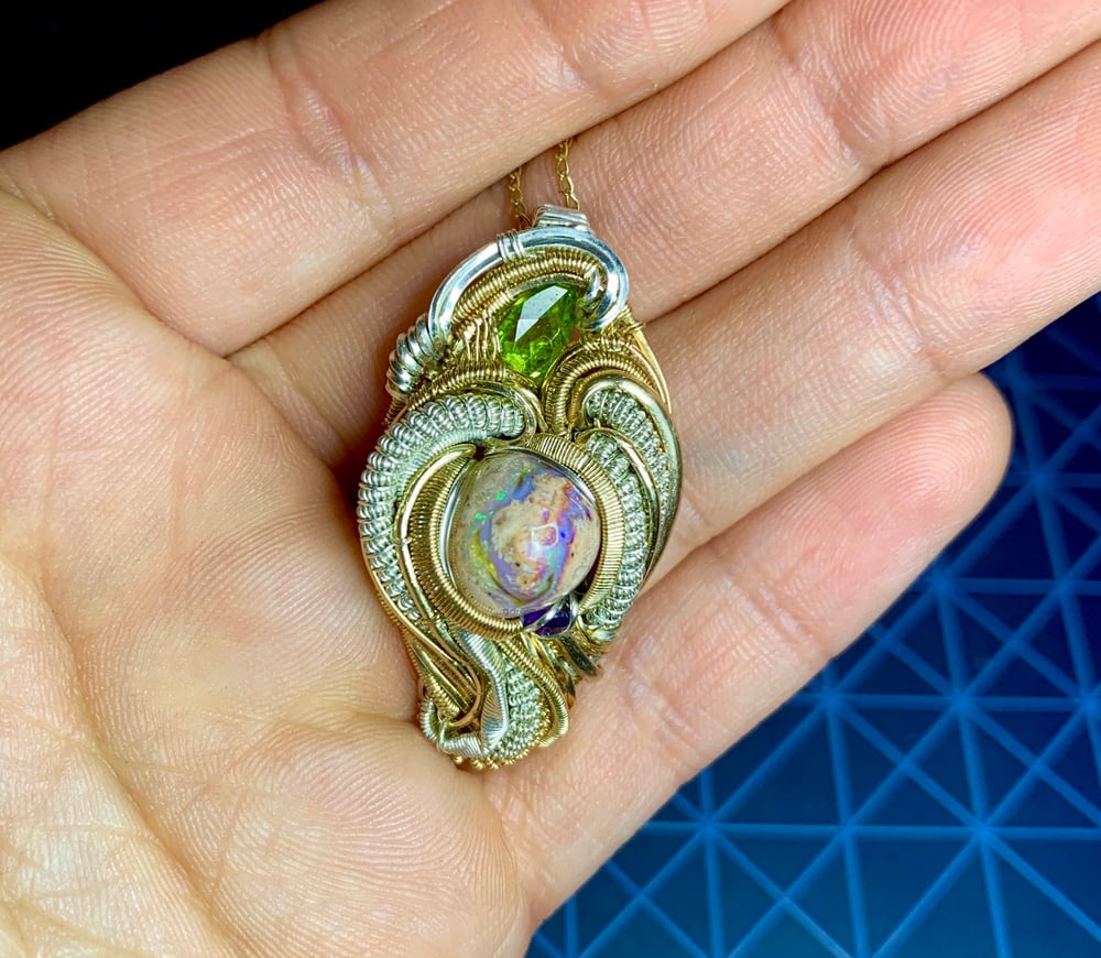 ✣ Boulder Opal Mini Pendant ✣