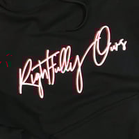 Image 2 of R.O. Shadow Logo Hoodie Black, Red & White