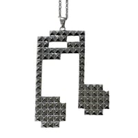 Image 3 of studded beam necklace