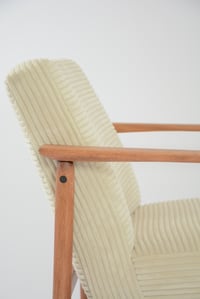 Image 3 of Fauteuil M velours ivoire