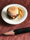Burger with fries food model–Sampuru