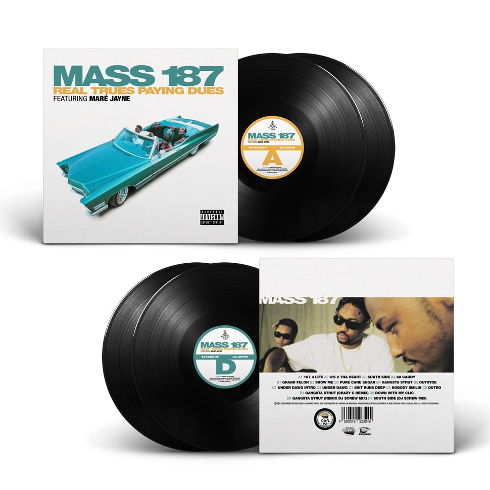 Image of Mass 187 ‎– Real Trues Paying Dues (2nd edition Cover) Vinyl