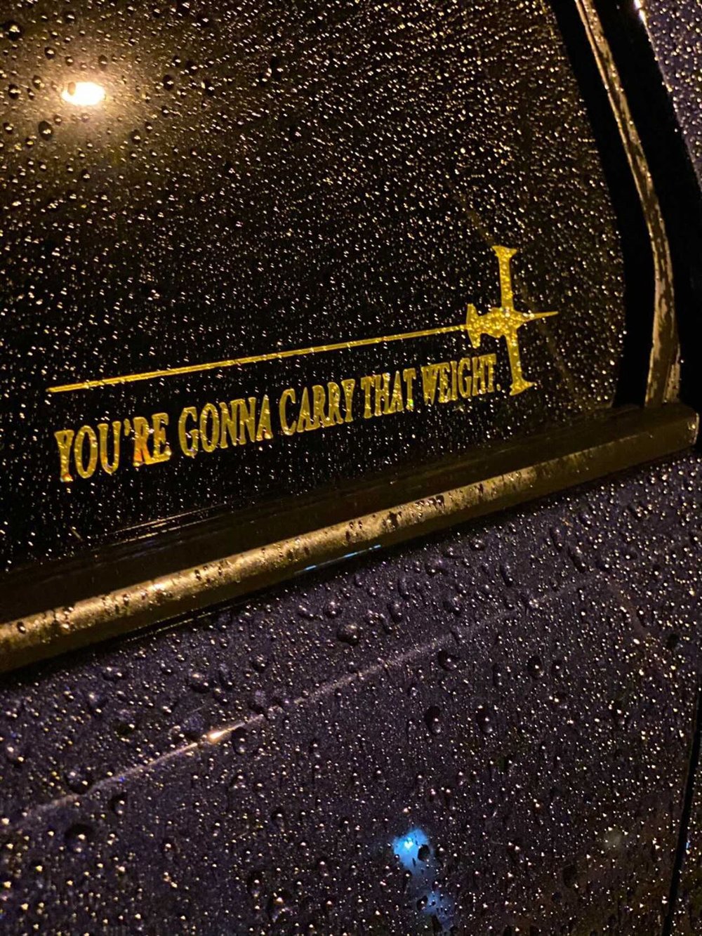 Image of You're gonna carry that weight