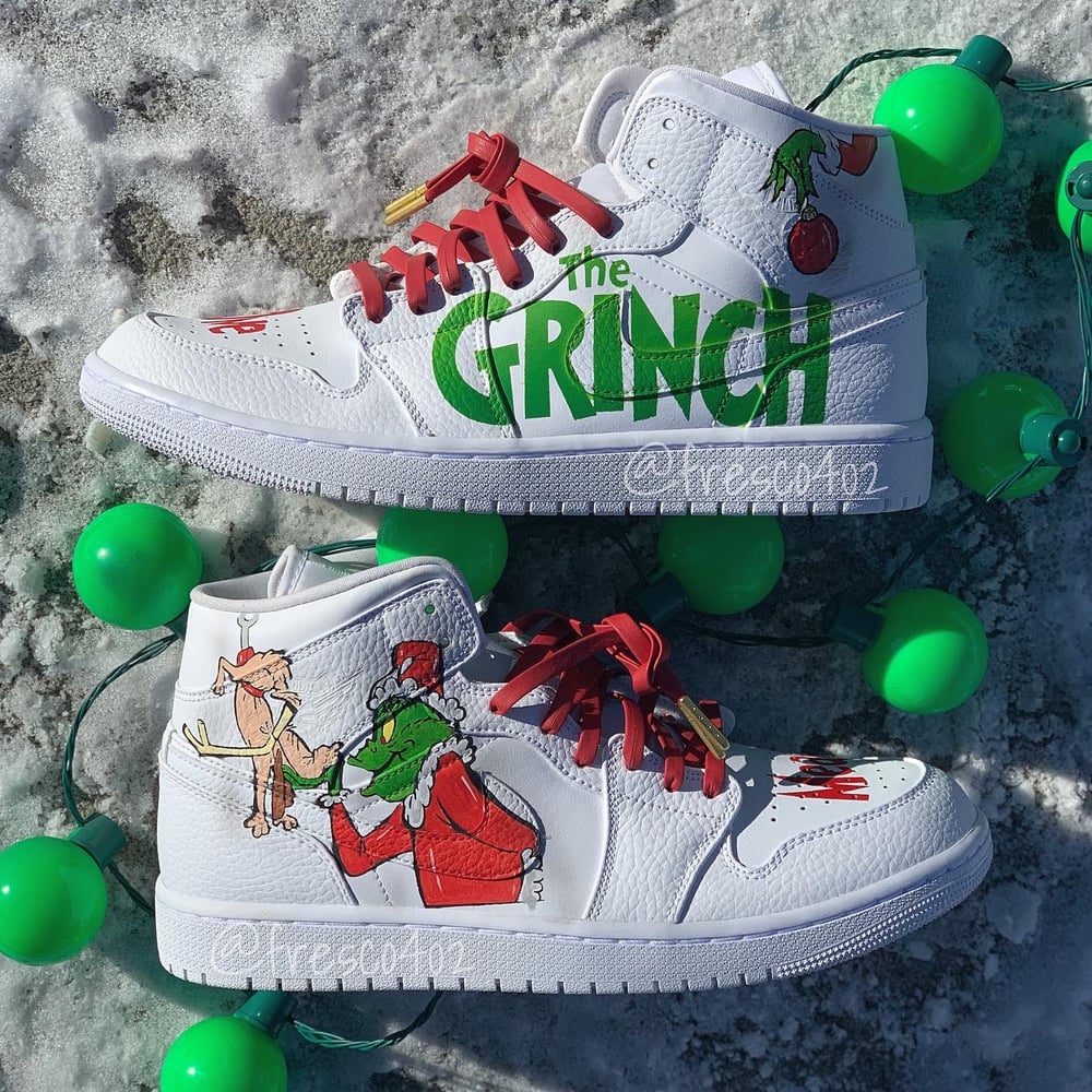 Image of Grinch Custom AF1s - Shoes
