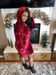 Image of Crushed Velvet Hoodie Dress 