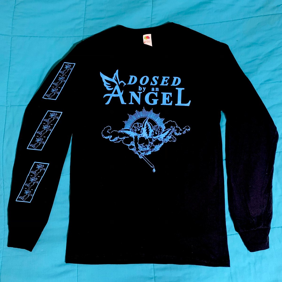 LOW STOCK! Dosed by an Angel Long Sleeve Black | Fad Albert