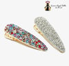 Jumbo Studded Teardrop Hair Clip