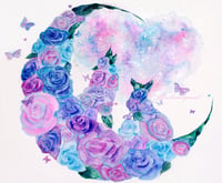 Wolfox & Fleurs Embellished Art Print