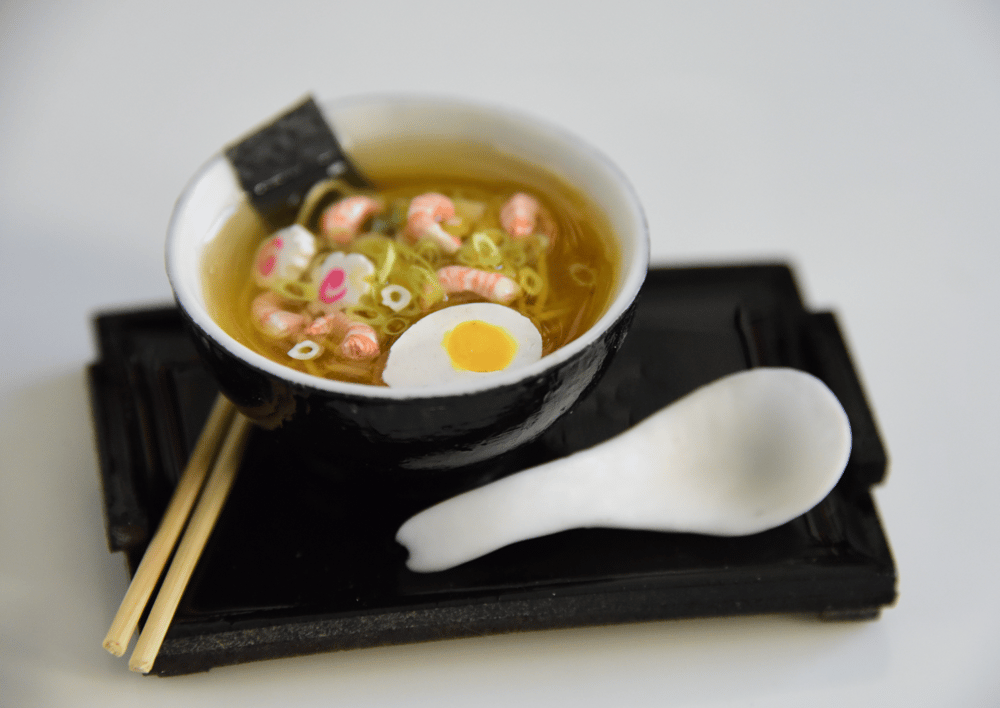 EBI SHOYU RAMEN FOOD MODEL–SAMPURU
