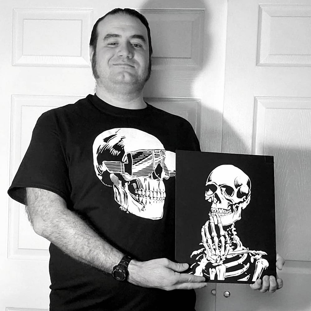 Image of Skella Cool Skull Shades shirt / Art Print