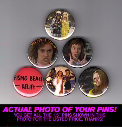 Image of Clueless - Set of Six 1.5" Pins