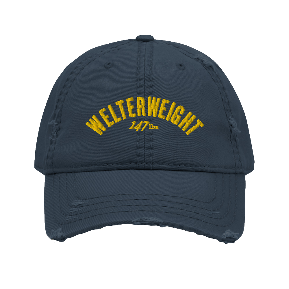Welterweight Distressed Dad Hat (3 colors)