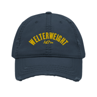 Image 3 of Welterweight Distressed Dad Hat (3 colors)