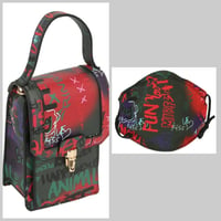 Image 2 of Fashion Graffiti Handbag/Mask