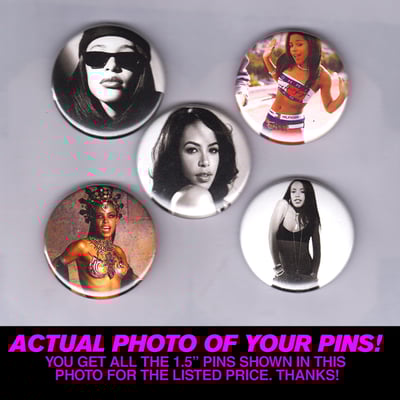 Image of Aaliyah - Set of Five 1.5" Pins