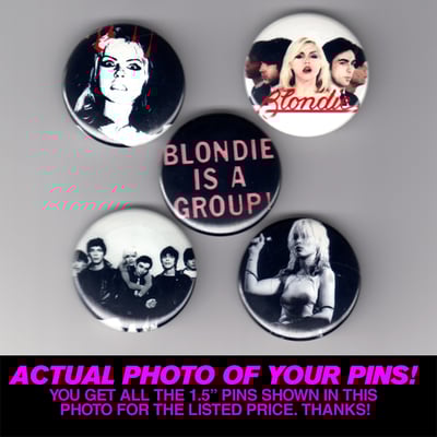 Image of Blondie - Set of Five 1.5" Pins