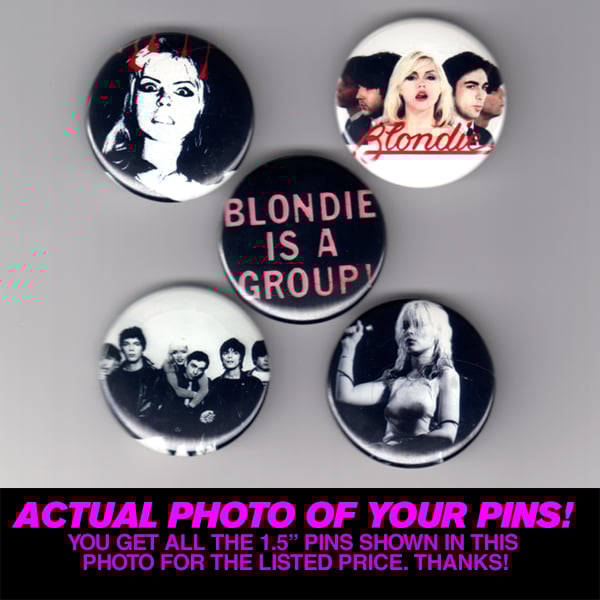 Image of Blondie - Set of Five 1.5" Pins
