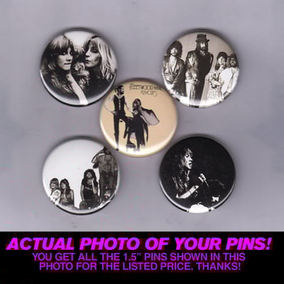 Image of Fleetwood Mac - Set of Five 1.5"  Pins