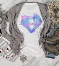 Image 1 of Semi Colon Watercolor Shirt